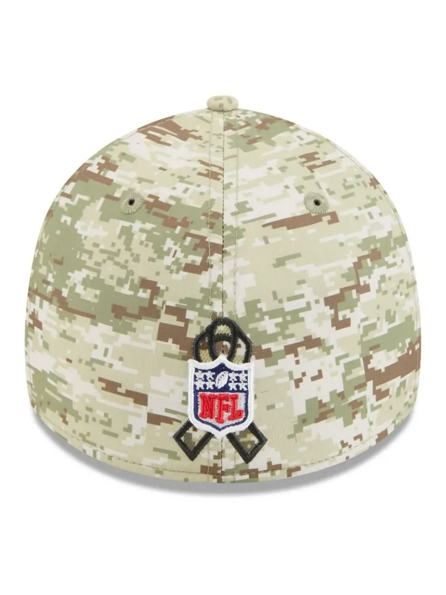 New Era Мужская камуфляжная кепка темно-зеленого цвета с надписью Dallas Cowboys 2025 Salute to — изображение 4 из 4