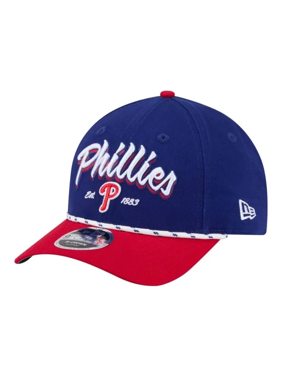 Кепка с вышивкой Philadelphia Phillies, модель Team Loyal 9FORTY M-Crown New Era — изображение 1 из 7, красный
