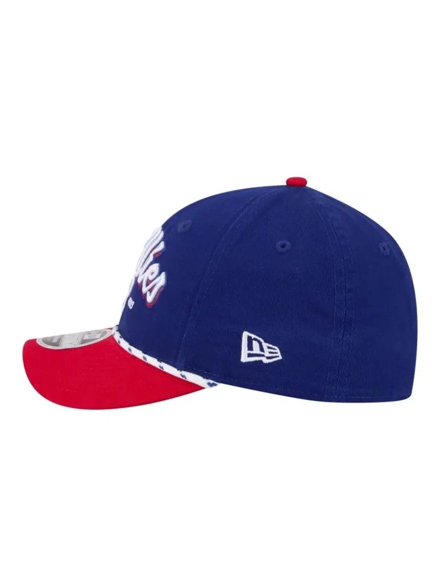 Кепка с вышивкой Philadelphia Phillies, модель Team Loyal 9FORTY M-Crown New Era — изображение 6 из 7, красный