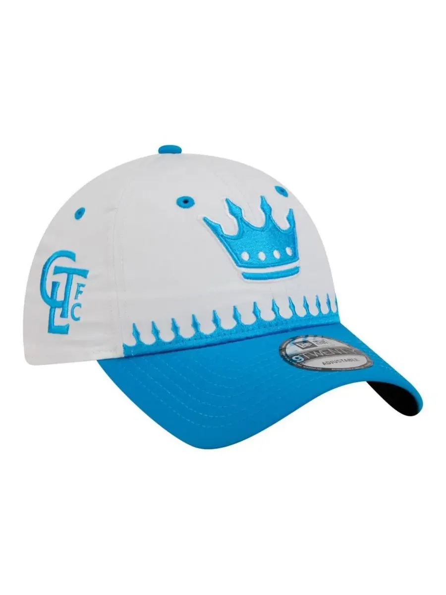 Кепка New Era с вышивкой Charlotte FC — изображение 1 из 4, белый синий
