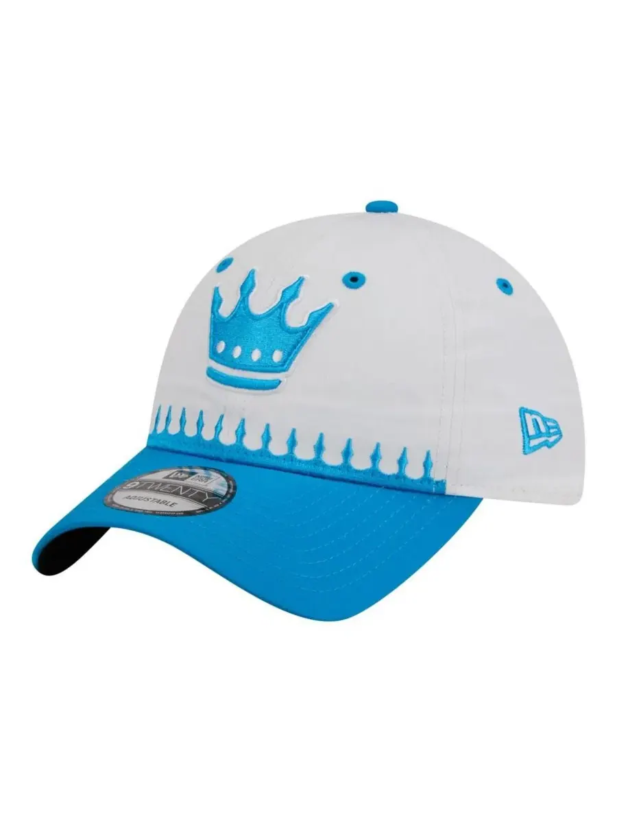Кепка New Era с вышивкой Charlotte FC — изображение 3 из 4, белый синий
