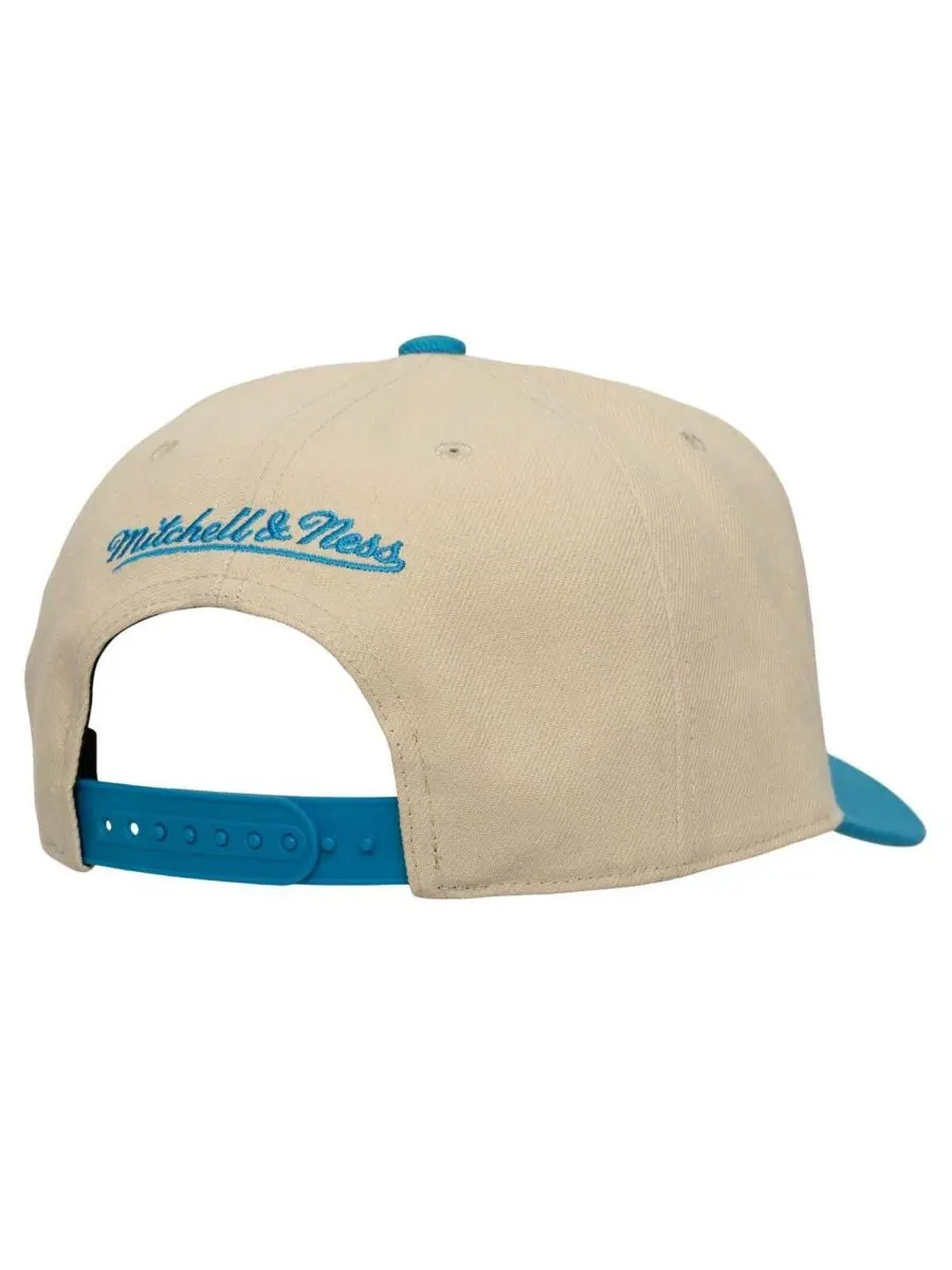 Кепка-снэпбек с вышивкой Upside Down Pro Pinch Mitchell & Ness — изображение 2 из 2, кремовый синий