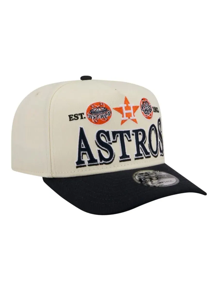 Кепка New Era Houston Astros Throwback Tri-Hit A-Frame 9FIFTY — изображение 5 из 5, бежевый