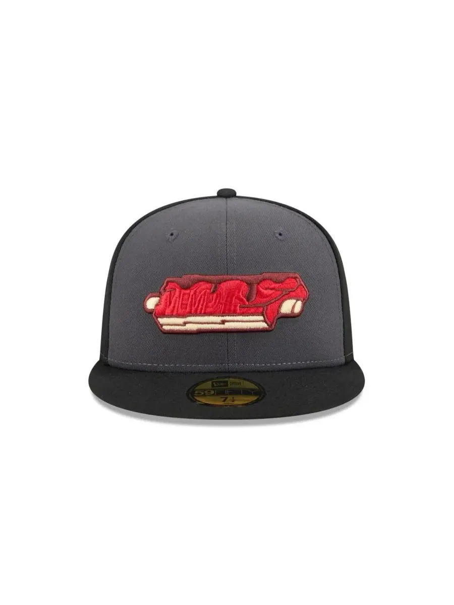 New Era Мужская серая кепка Memphis Redbirds Theme Nights 59FIFTY — изображение 2 из 4, серый