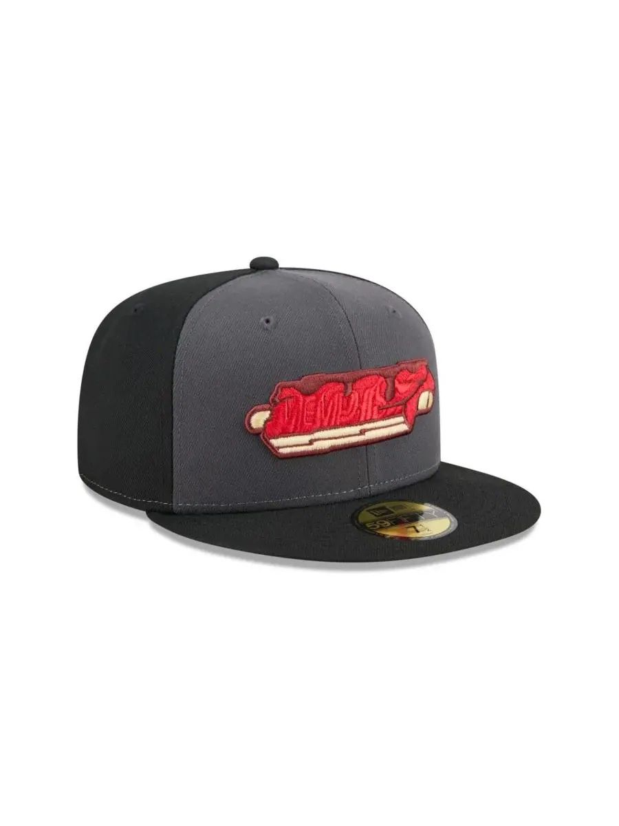 New Era Мужская серая кепка Memphis Redbirds Theme Nights 59FIFTY — изображение 4 из 4, серый
