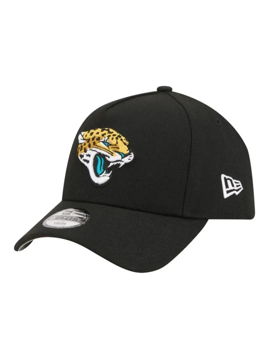 Кепка New Era 9FORTY A-Frame с вышитым логотипом Jacksonville Jaguars — изображение 1 из 7, черный