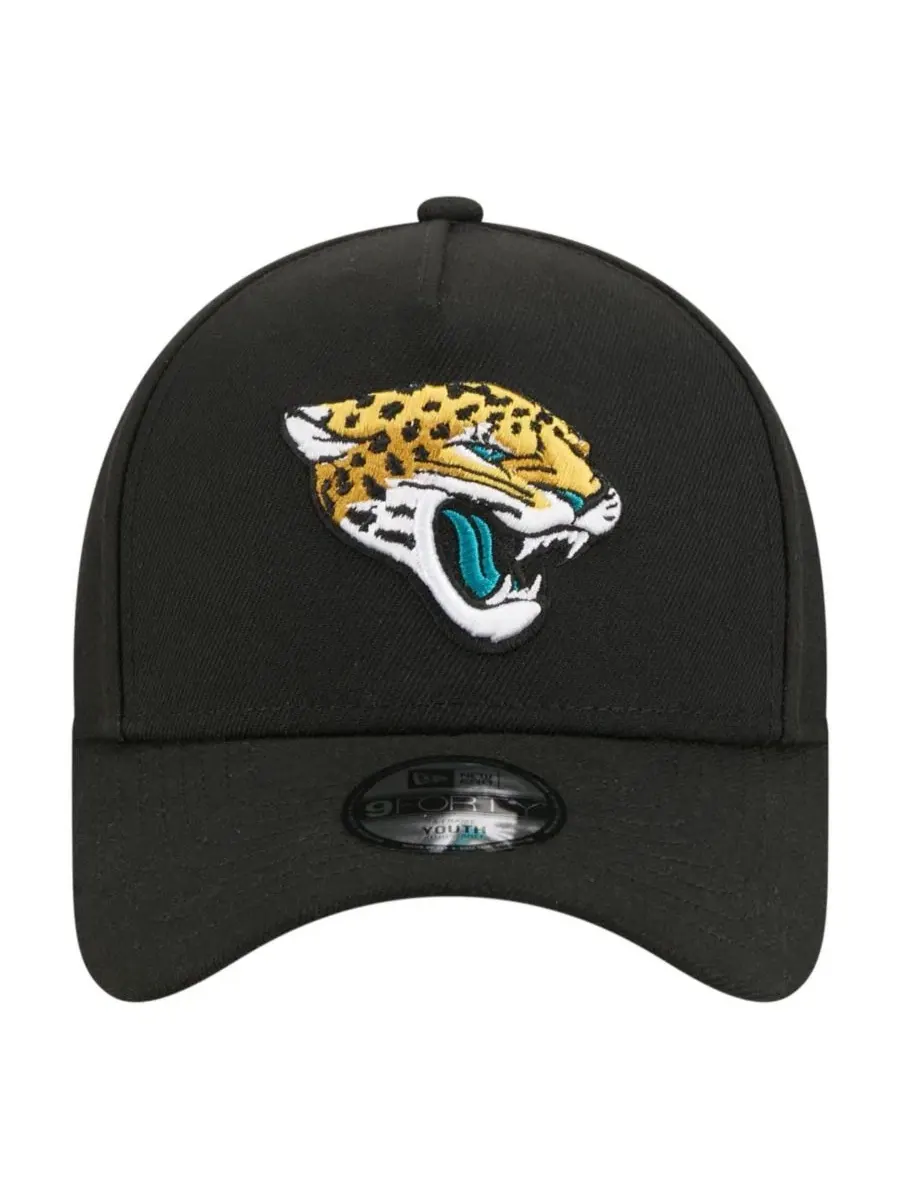 Кепка New Era 9FORTY A-Frame с вышитым логотипом Jacksonville Jaguars — изображение 2 из 7, черный