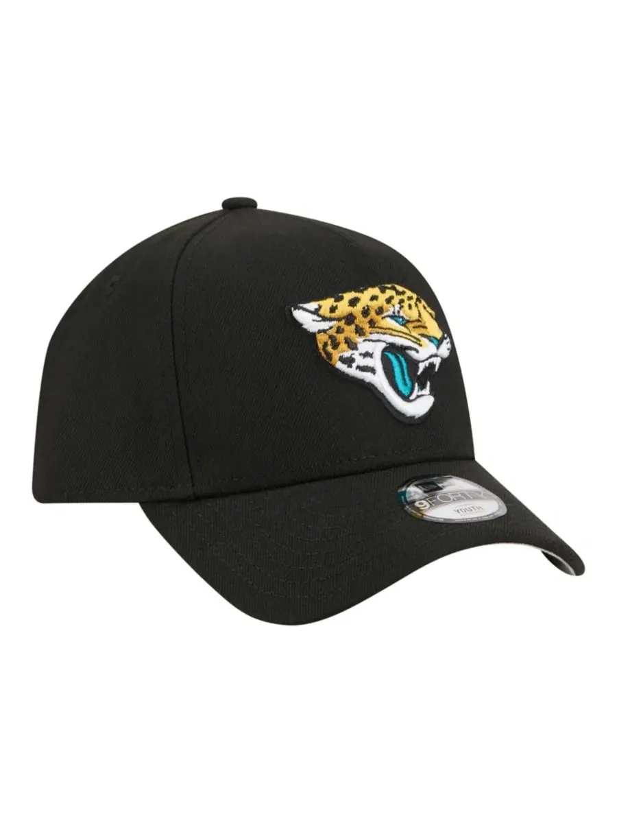 Кепка New Era 9FORTY A-Frame с вышитым логотипом Jacksonville Jaguars — изображение 3 из 7, черный