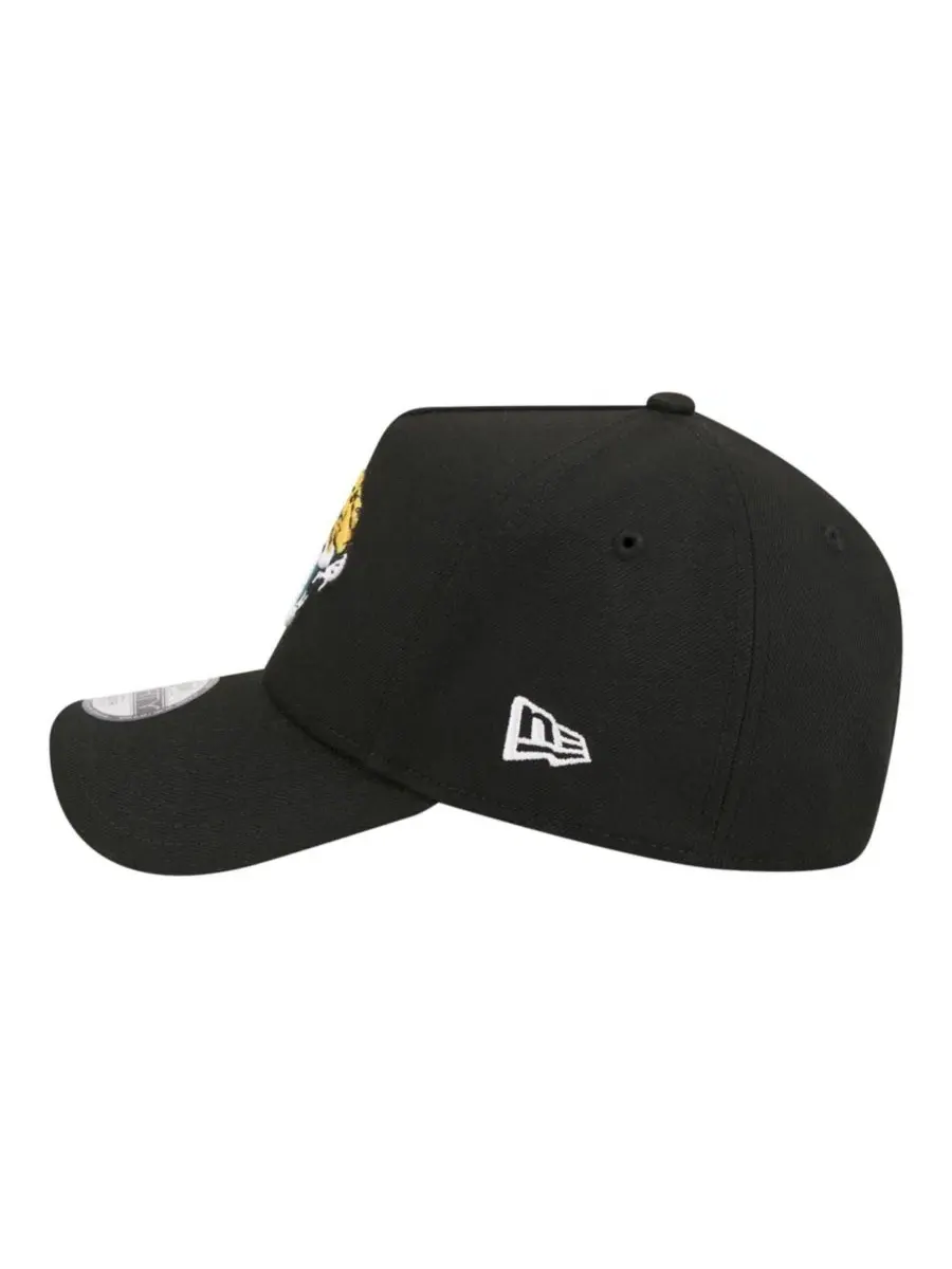 Кепка New Era 9FORTY A-Frame с вышитым логотипом Jacksonville Jaguars — изображение 6 из 7, черный