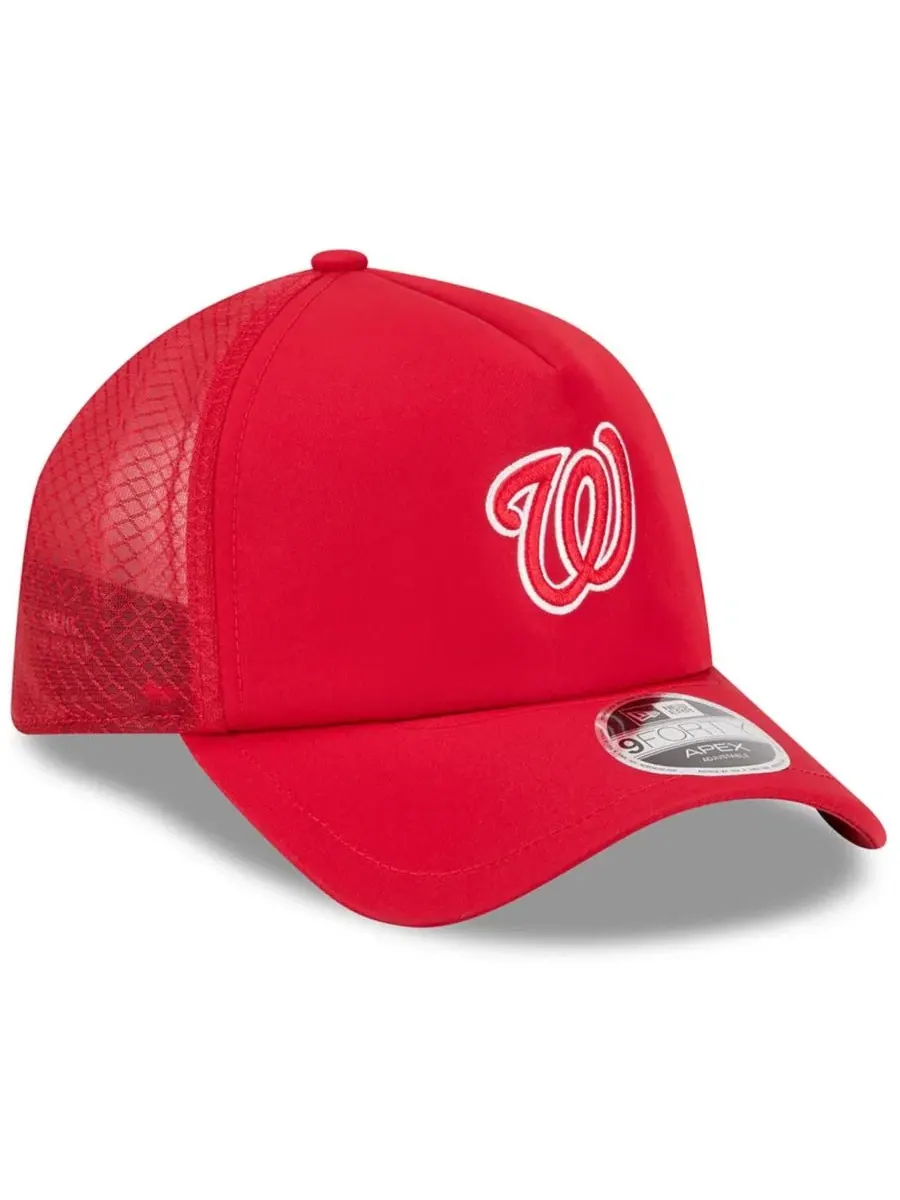 Бейсболка New Era 2026 Batting Practice Alternate Apex 9FORTY — изображение 3 из 5, красный