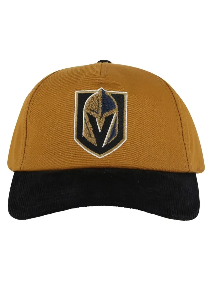 Кепка с вышитым логотипом Vegas Golden Knights Burnett American Needle — изображение 1 из 3, бежевый черный