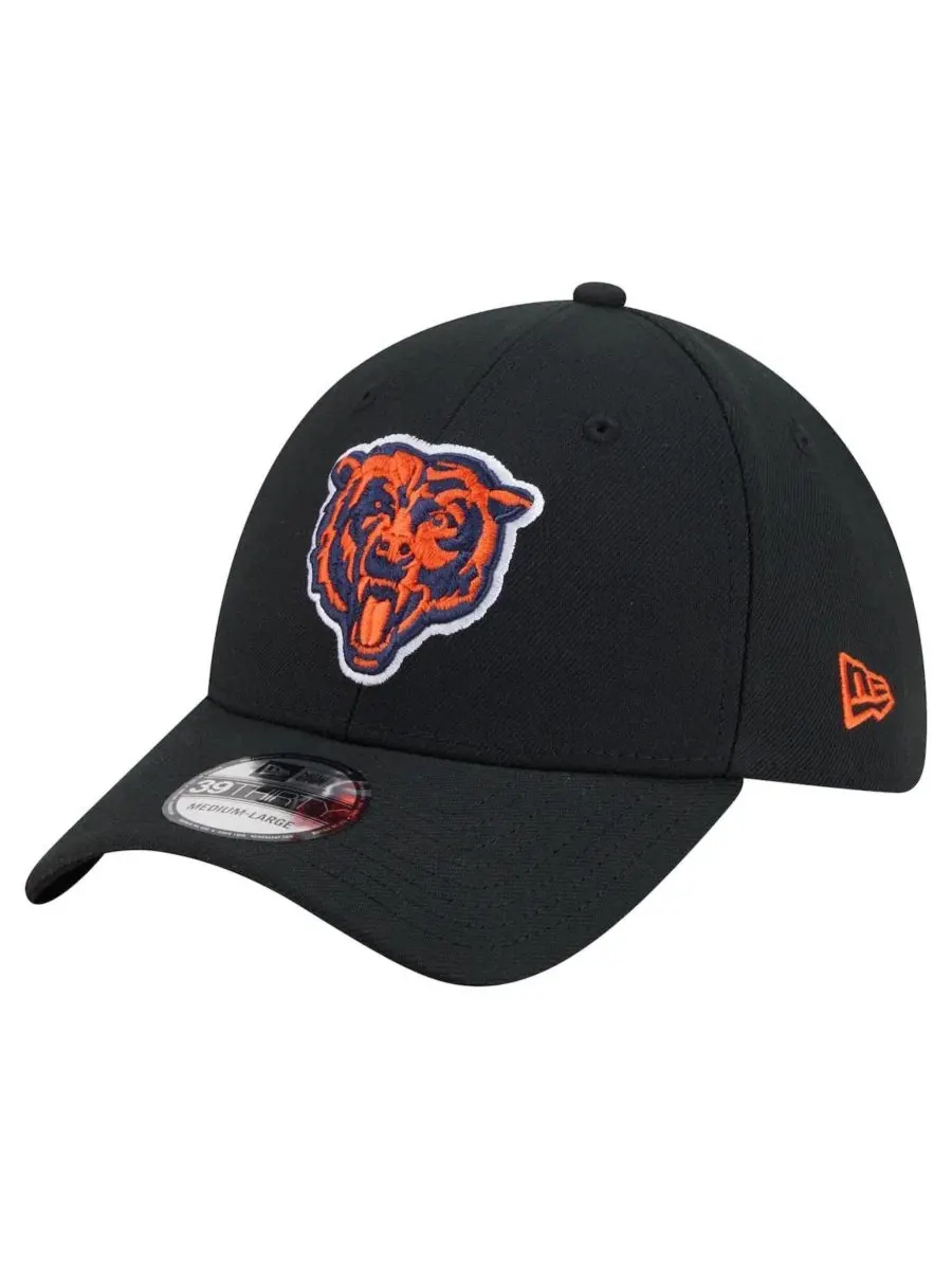 Кепка New Era Chicago Bears Core Team 39THIRTY — изображение 1 из 5, черный