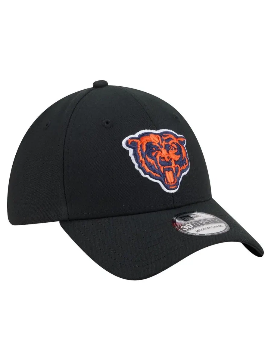 Кепка New Era Chicago Bears Core Team 39THIRTY — изображение 4 из 5, черный