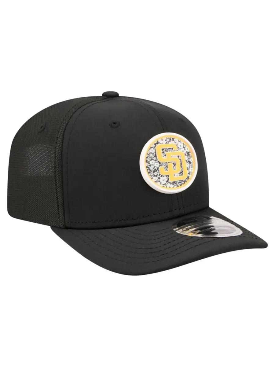 Бейсболка New Era San Diego Padres Floral Patch — изображение 4 из 5, черный