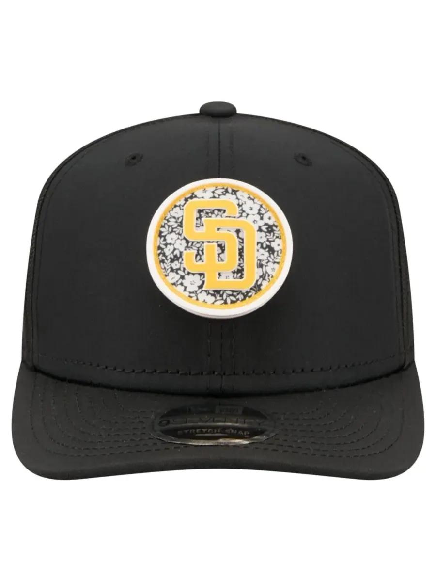 Бейсболка New Era San Diego Padres Floral Patch — изображение 5 из 5, черный