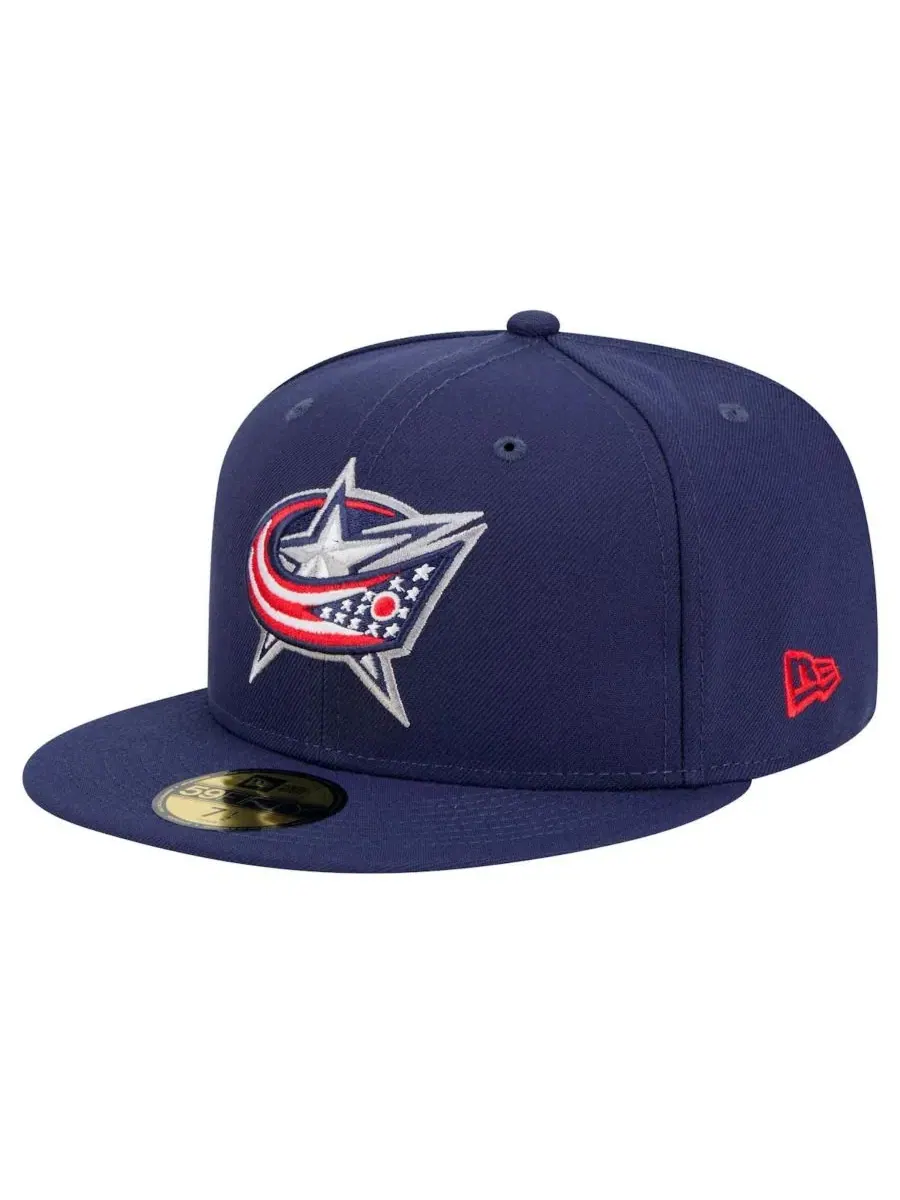 Кепка New Era с вышивкой логотипа Columbus Blue Jackets — изображение 1 из 5, темно-синий