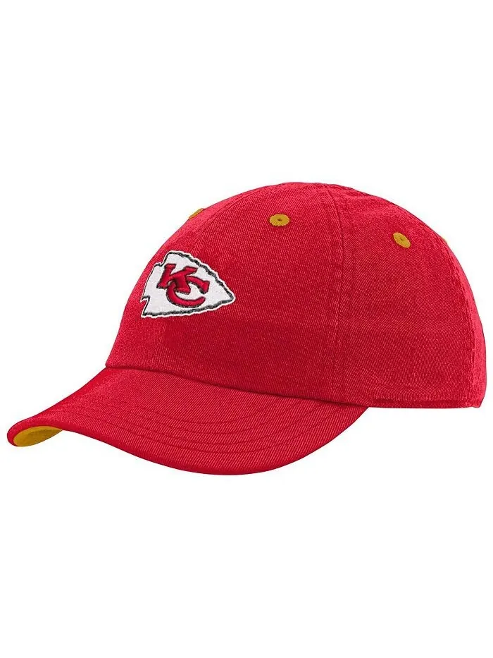 Красная гибкая шапка с напуском для мальчиков и девочек Kansas City Chiefs Team Outerstuff — изображение 1 из 1, красный