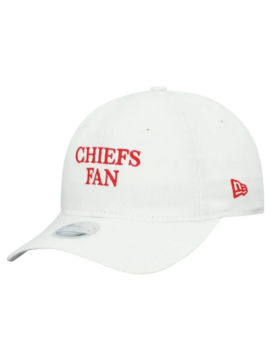 Кепка с вышивкой Kansas City Chiefs 9TWENTY New Era — изображение 1 из 4, белый