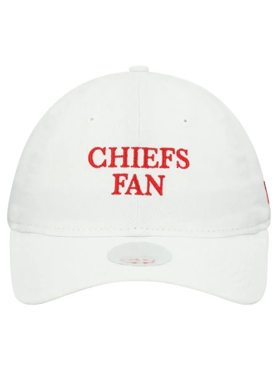 Кепка с вышивкой Kansas City Chiefs 9TWENTY New Era — изображение 2 из 4, белый