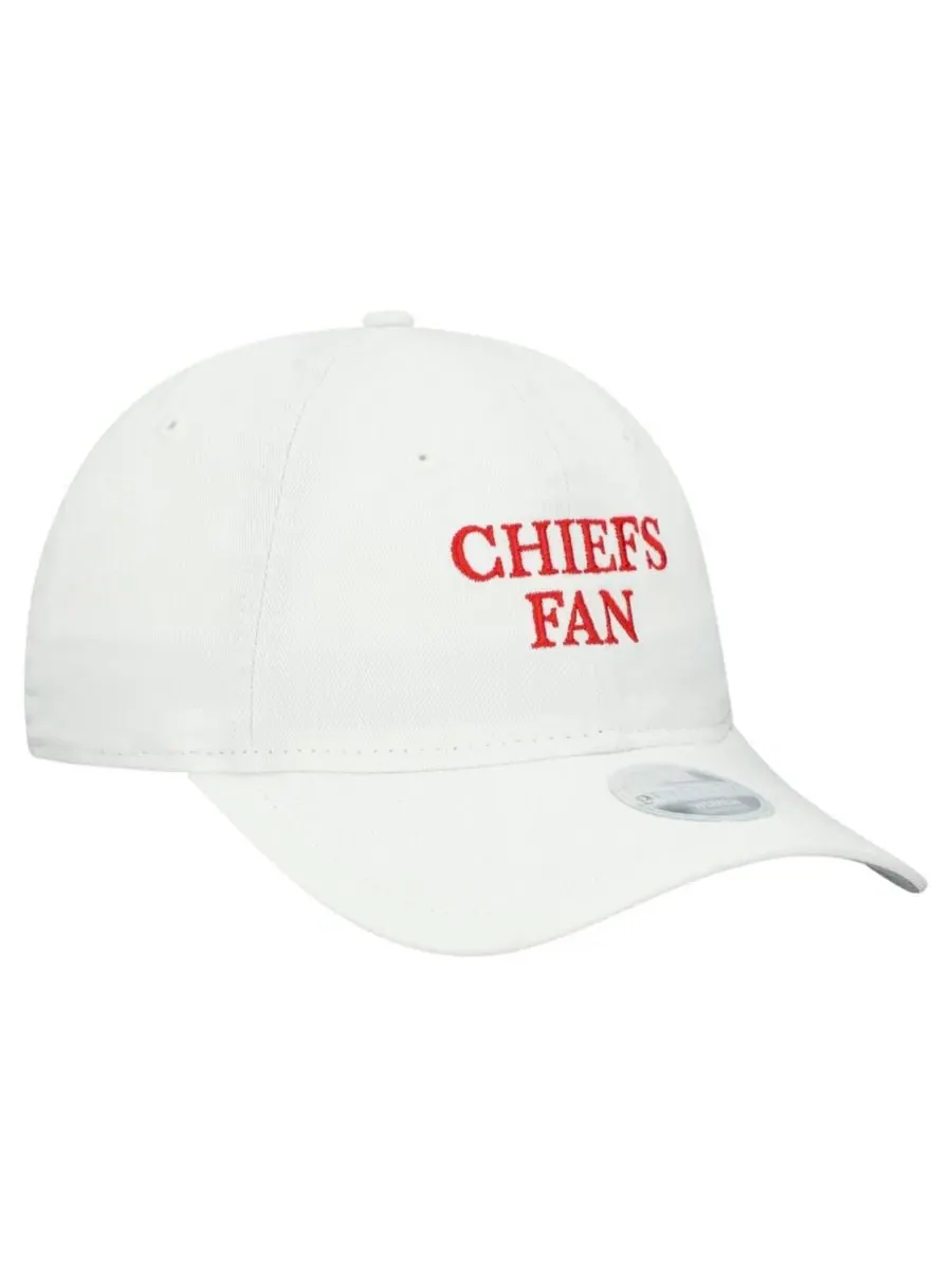 Кепка с вышивкой Kansas City Chiefs 9TWENTY New Era — изображение 3 из 4, белый