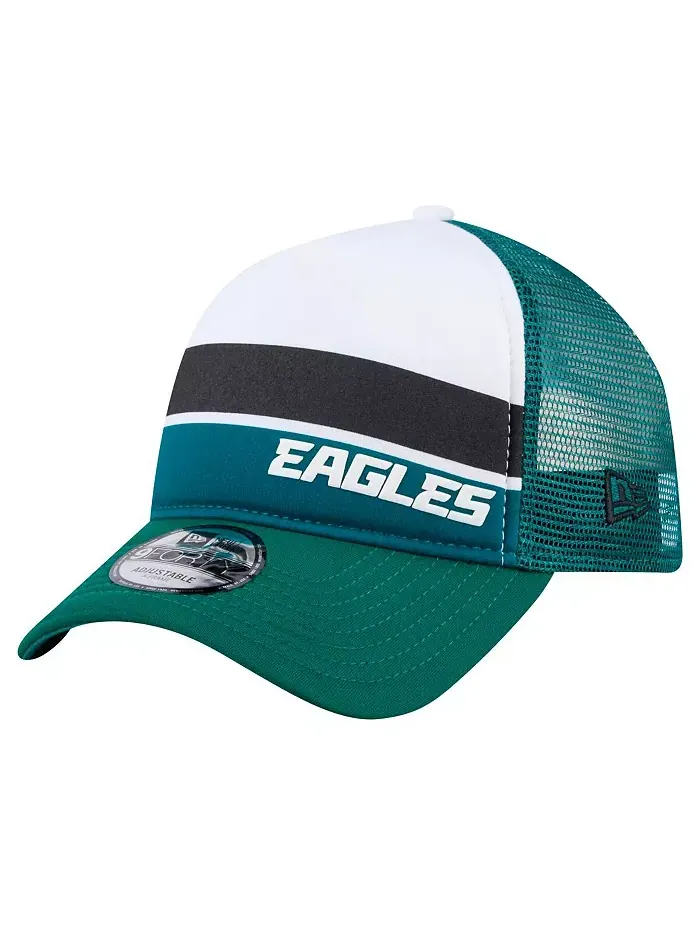 Детская бейсболка Philadelphia Eagles Sport Night Color Block 9FORTY A-Frame Trucker с регулируемой — изображение 1 из 5