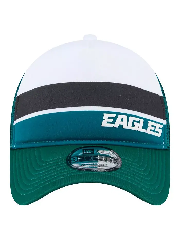 Детская бейсболка Philadelphia Eagles Sport Night Color Block 9FORTY A-Frame Trucker с регулируемой — изображение 5 из 5