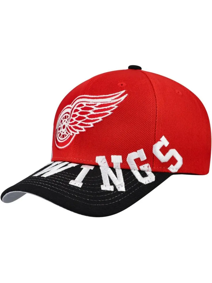 Mitchell & Ness Мужская красно-черная кепка Detroit Red Wings Under Arch Two-Tone Pro Crown Snapback — изображение 1 из 4
