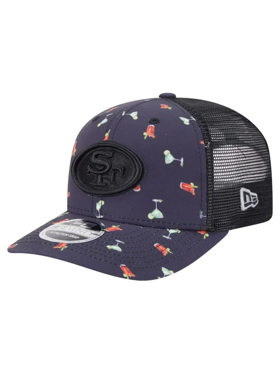 New Era Мужская кепка 9SEVENTY Stretch Snap Hat, темно-синяя/черная, с рисунком "Приключения за — изображение 1 из 4