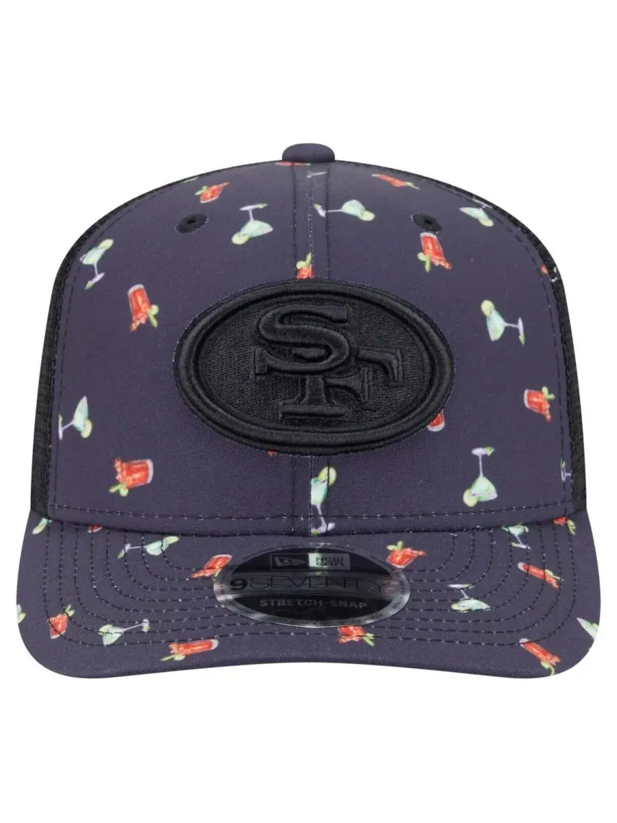 New Era Мужская кепка 9SEVENTY Stretch Snap Hat, темно-синяя/черная, с рисунком "Приключения за — изображение 2 из 4