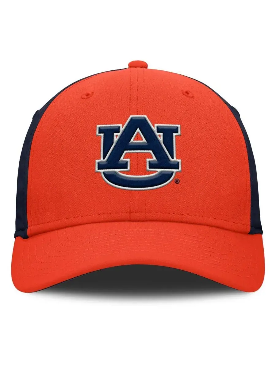 Nike Мужская оранжево-синяя кепка Auburn Tigers 2025 Sideline Rise Local Dri-FIT Flex — изображение 2 из 4