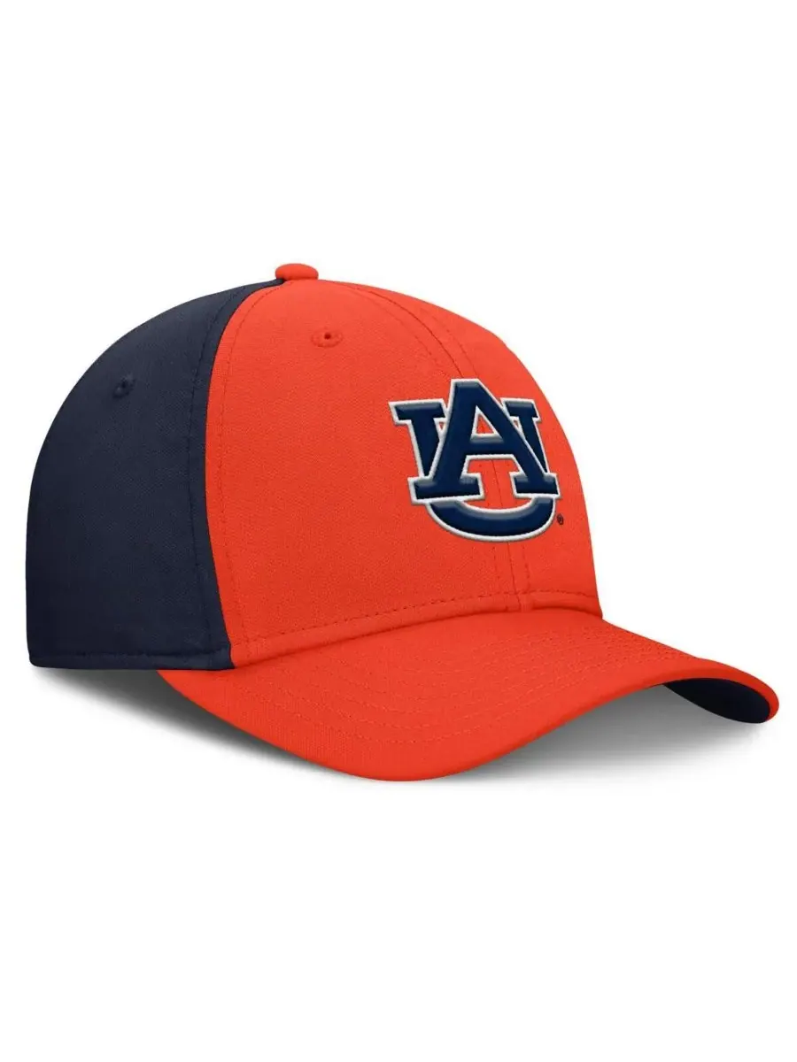 Nike Мужская оранжево-синяя кепка Auburn Tigers 2025 Sideline Rise Local Dri-FIT Flex — изображение 3 из 4