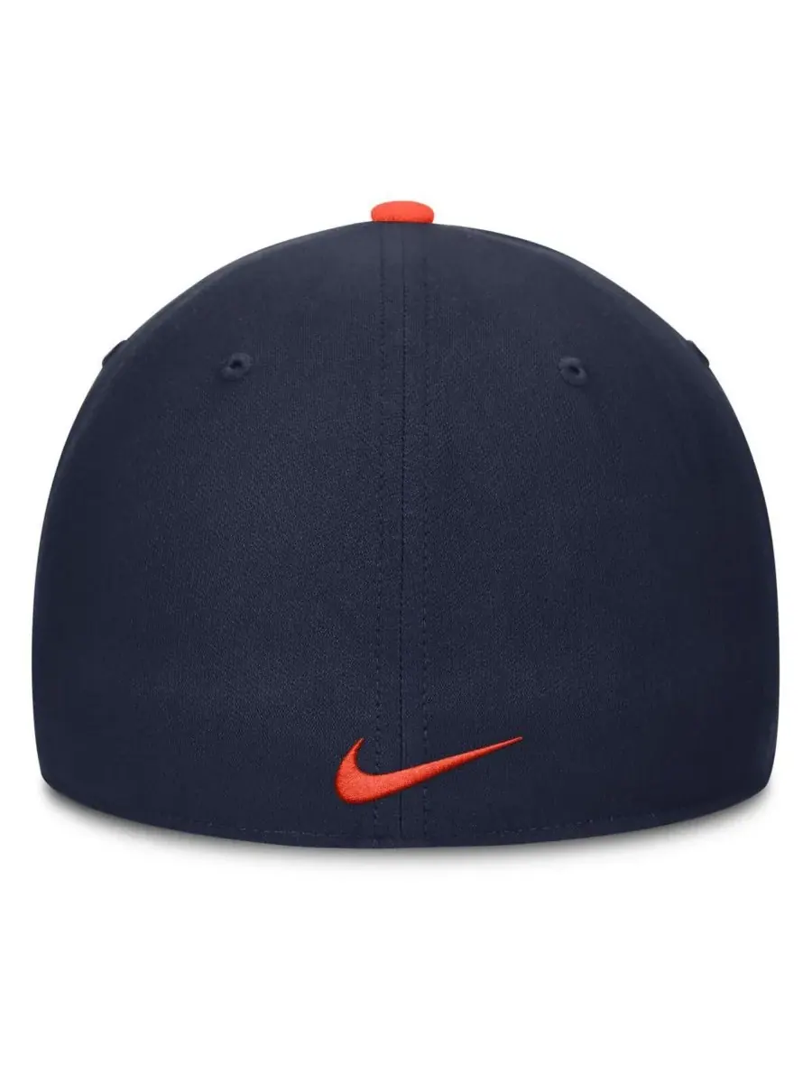 Nike Мужская оранжево-синяя кепка Auburn Tigers 2025 Sideline Rise Local Dri-FIT Flex — изображение 4 из 4