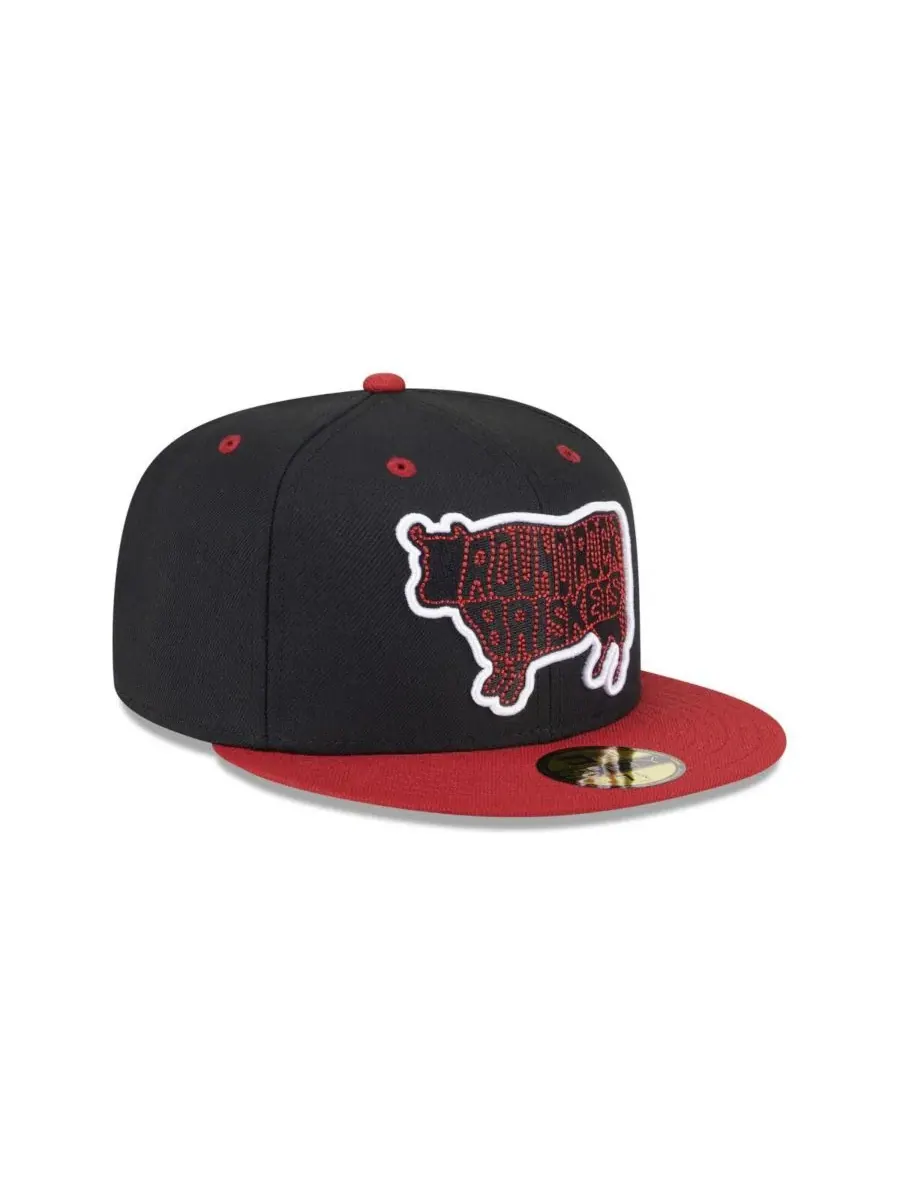 New Era Мужская черная кепка Round Rock Express Theme Nights 59FIFTY — изображение 3 из 4, черный