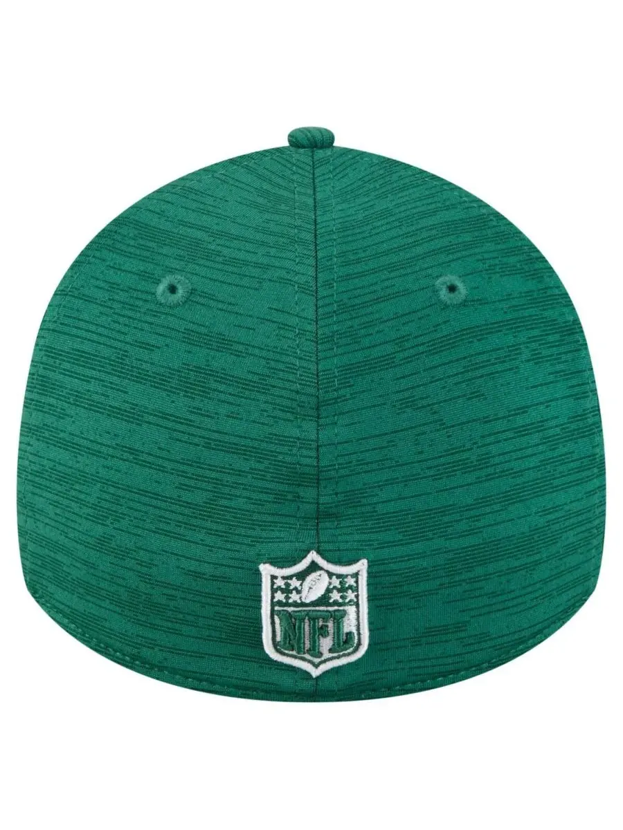 New Era Мужская зеленая кепка New York Jets Stripes 39THIRTY Flex Hat — изображение 3 из 4, зеленый