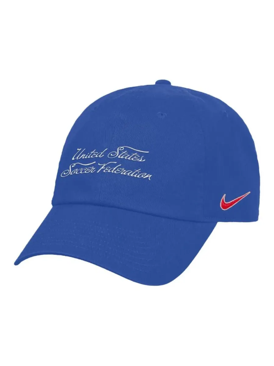 Регулируемая кепка Royal USWNT Club для мужчин и женщин Nike — изображение 1 из 2, королевский