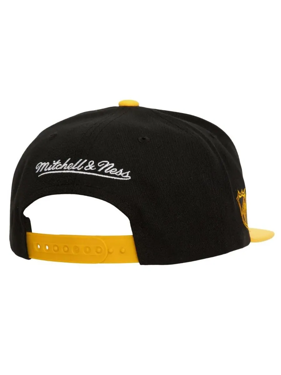Mitchell & Ness Мужская черная кепка Boston Bruins Soul Triple Up Snapback — изображение 4 из 4, черный