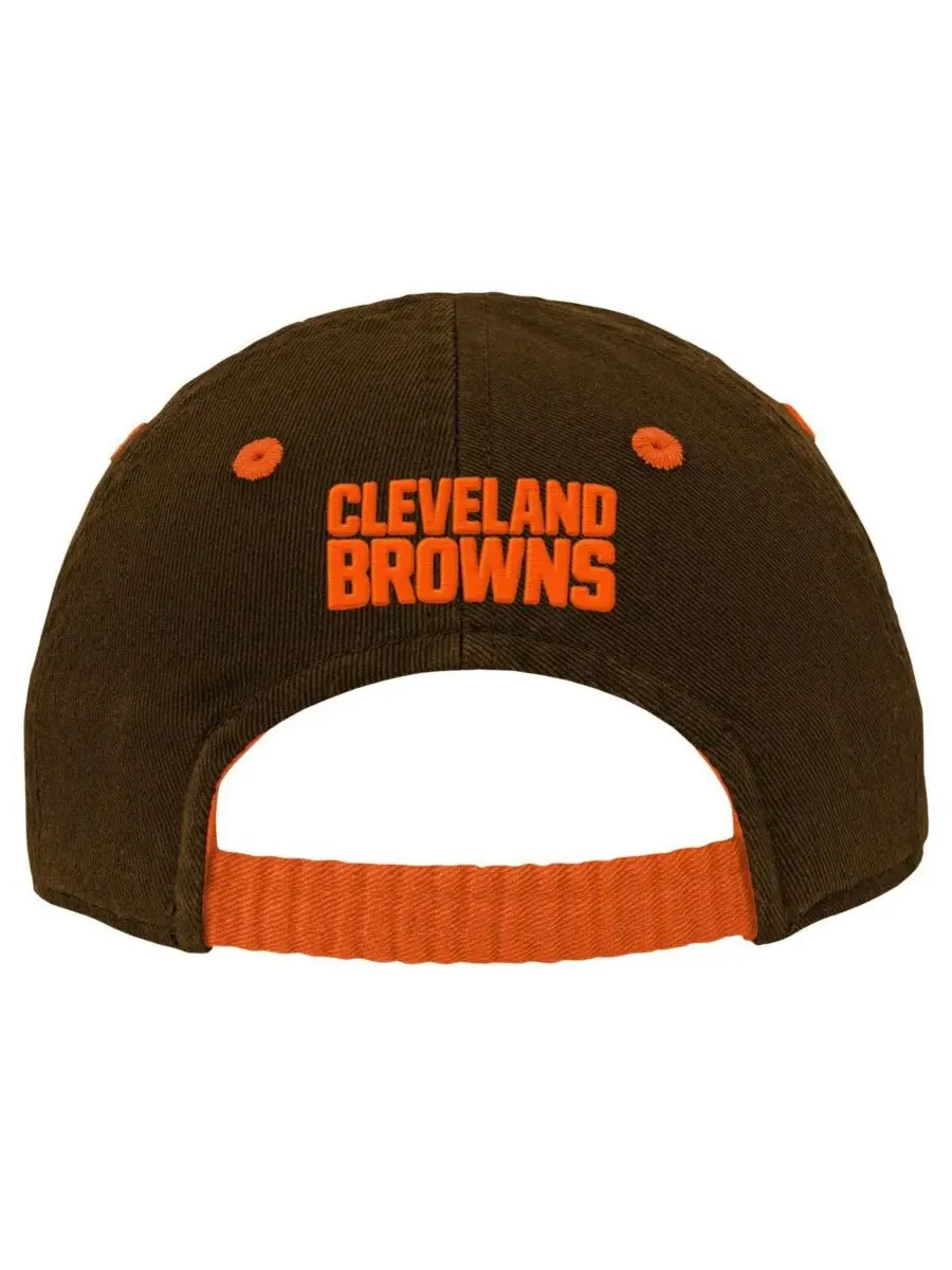 Outerstuff Детская коричневая кепка Cleveland Browns Team Slouch Flex для мальчиков и девочек — изображение 2 из 3