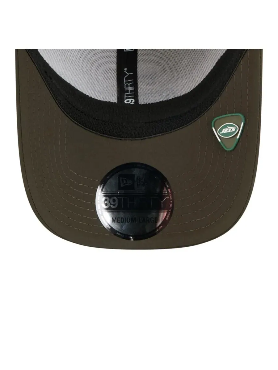 New Era Мужская камуфляжная кепка New York Jets 2025 Salute to Service 39THIRTY Flex Hat — изображение 2 из 5