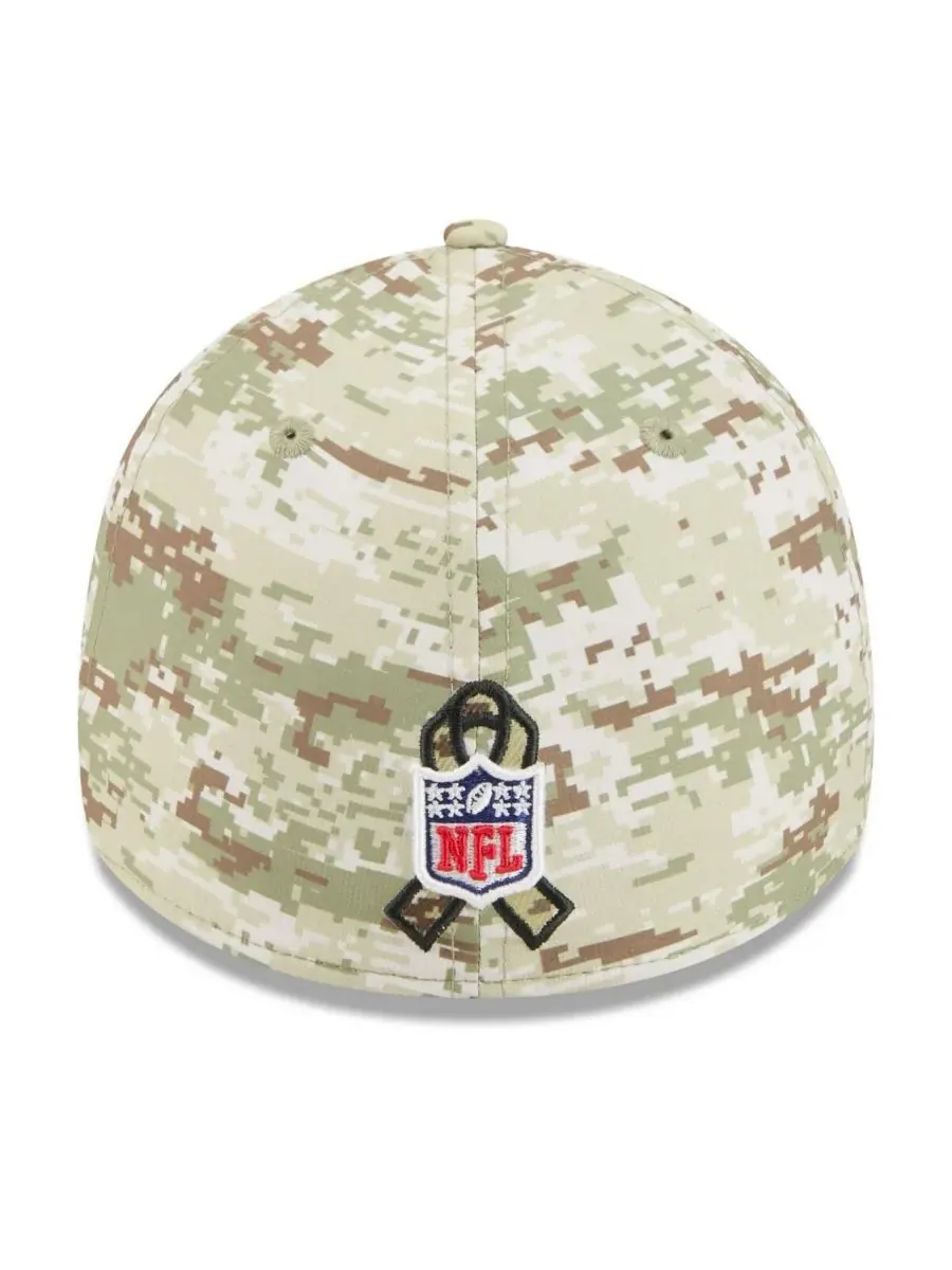New Era Мужская камуфляжная кепка New York Jets 2025 Salute to Service 39THIRTY Flex Hat — изображение 3 из 5