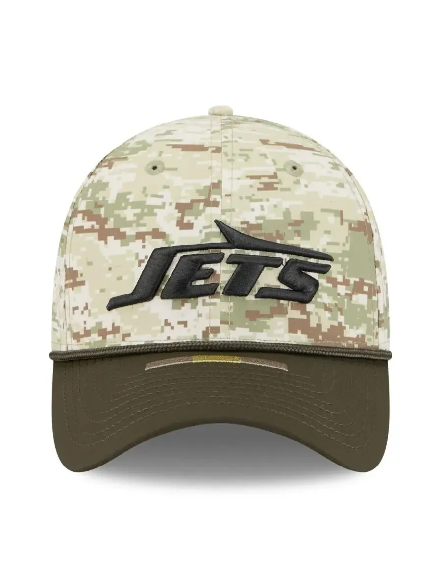 New Era Мужская камуфляжная кепка New York Jets 2025 Salute to Service 39THIRTY Flex Hat — изображение 5 из 5