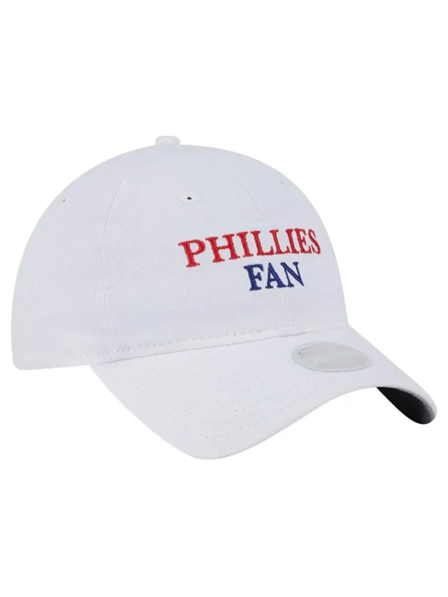 New Era Женская белая кепка Philadelphia Phillies с регулируемым размером 9TWENTY, для болельщиков — изображение 3 из 4