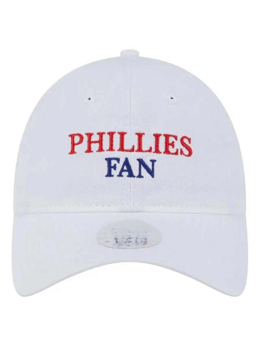New Era Женская белая кепка Philadelphia Phillies с регулируемым размером 9TWENTY, для болельщиков — изображение 4 из 4
