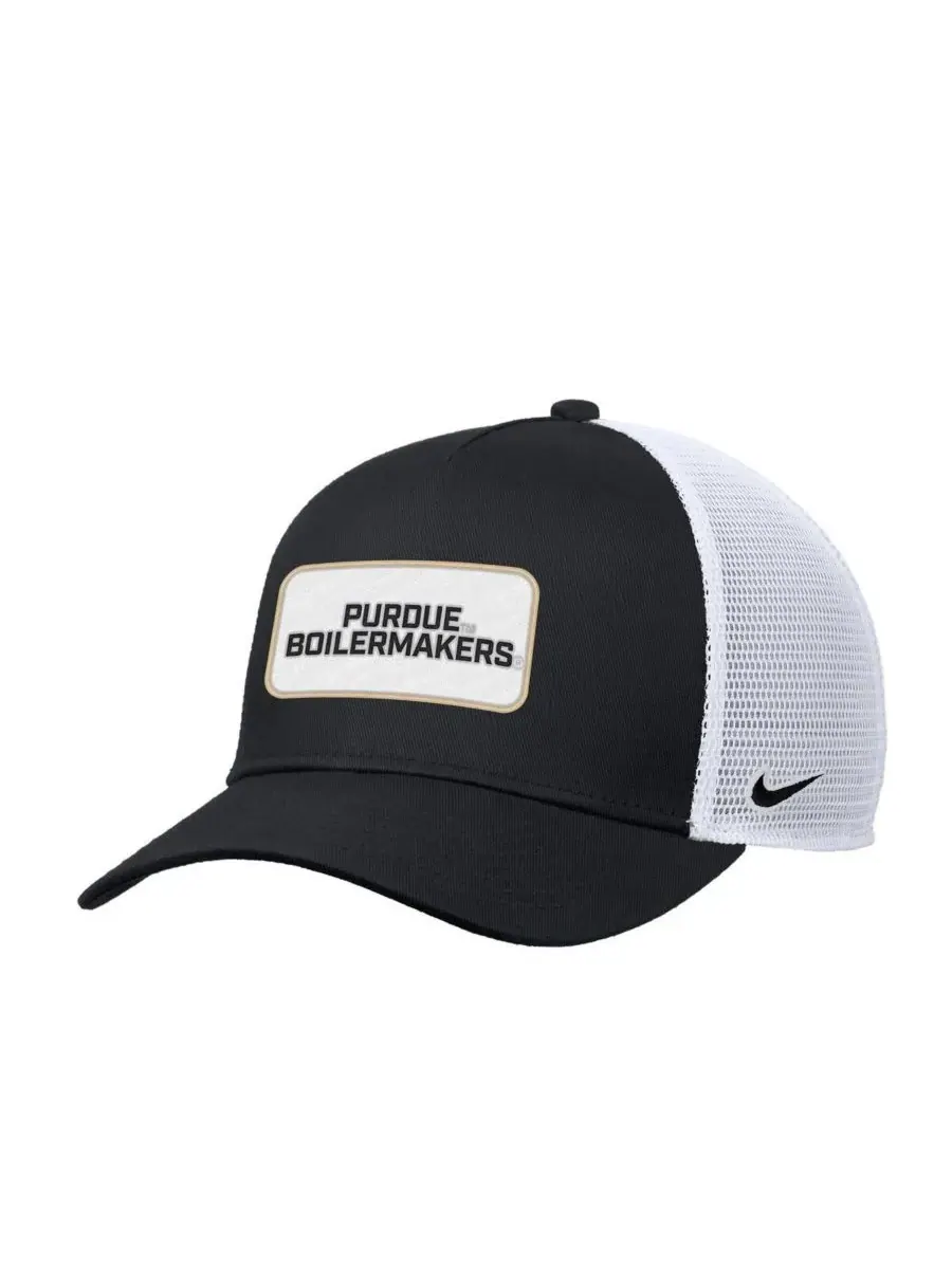 Nike Мужская черная регулируемая кепка-тракер Purdue Boilermakers 2025 On-Field Rise — изображение 1 из 2, черный