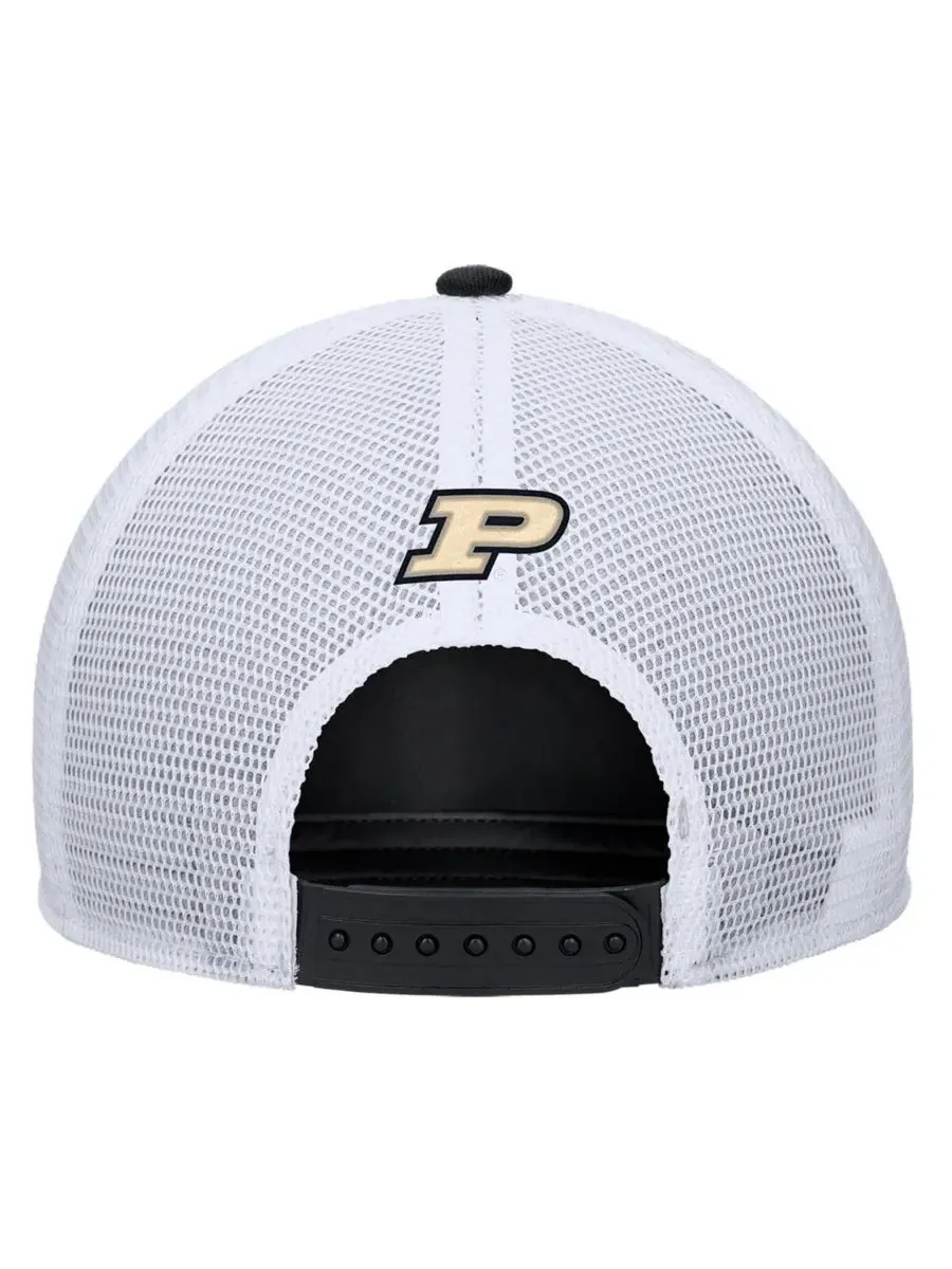 Nike Мужская черная регулируемая кепка-тракер Purdue Boilermakers 2025 On-Field Rise — изображение 2 из 2, черный