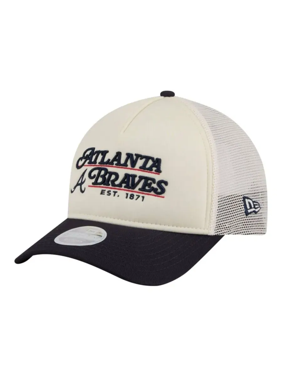 Кепка-тракер с вышивкой Atlanta Braves New Era — изображение 1 из 7
