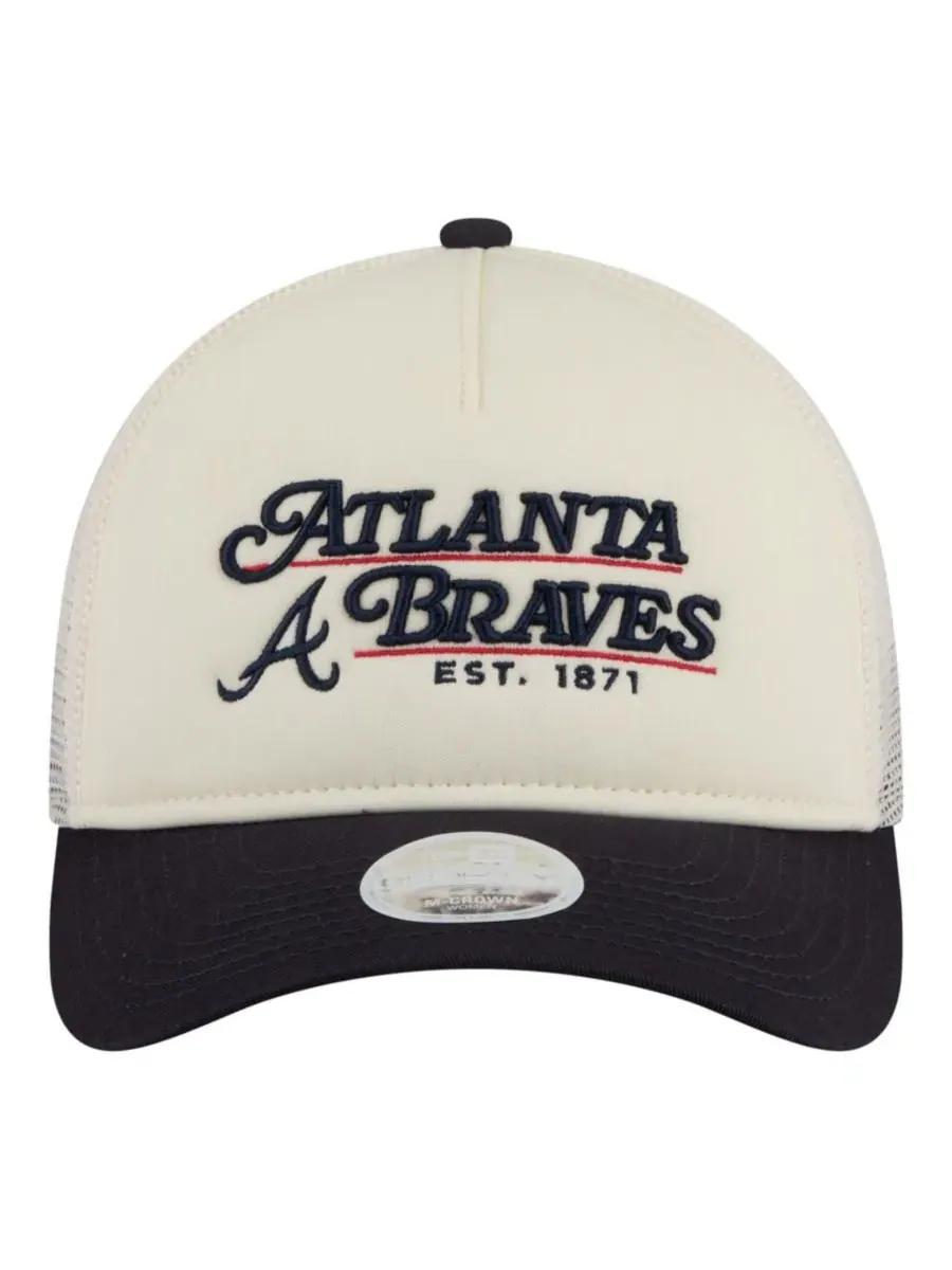 Кепка-тракер с вышивкой Atlanta Braves New Era — изображение 2 из 7