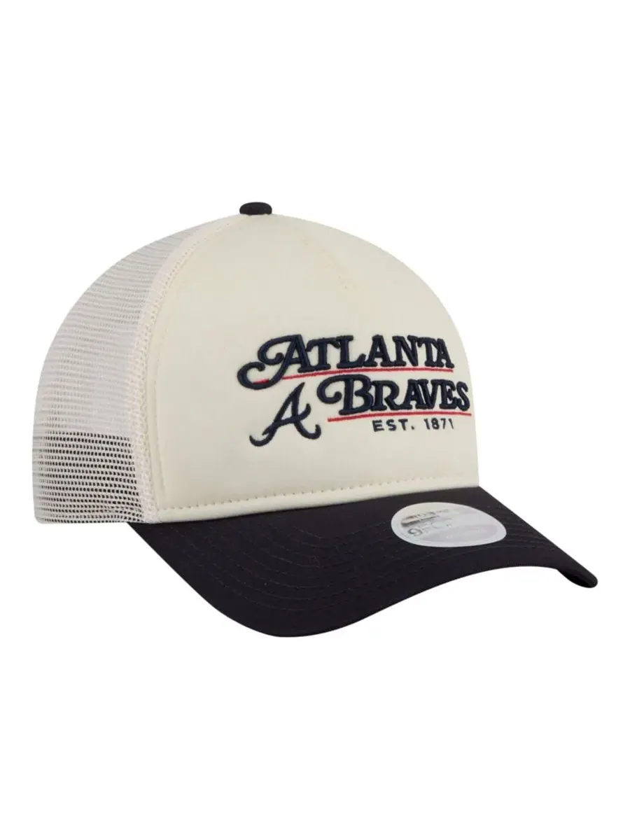 Кепка-тракер с вышивкой Atlanta Braves New Era — изображение 3 из 7