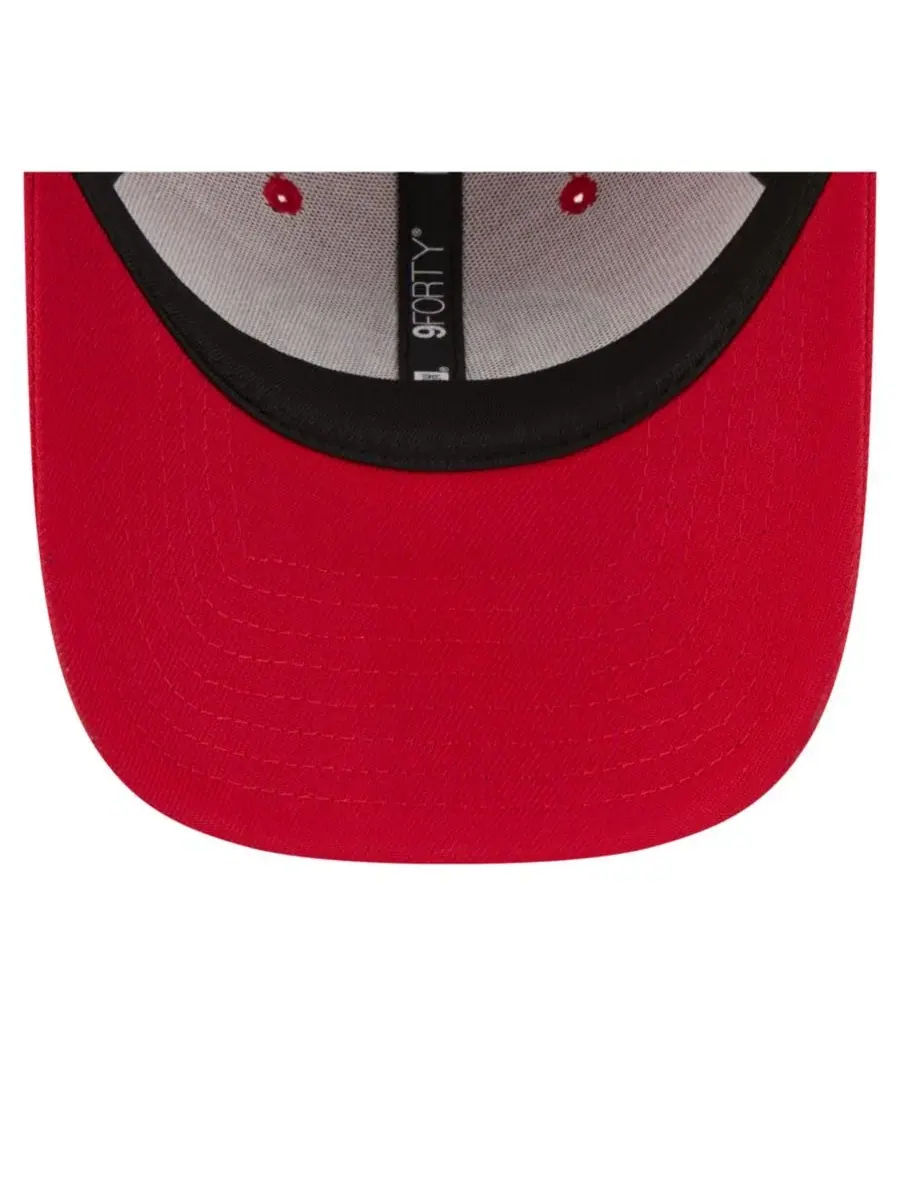 Кепка New Era Core Team 9FORTY с вышитым логотипом — изображение 2 из 5, алый