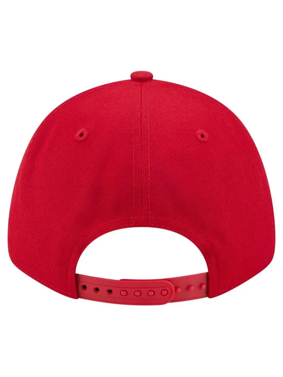 Кепка New Era Core Team 9FORTY с вышитым логотипом — изображение 3 из 5, алый