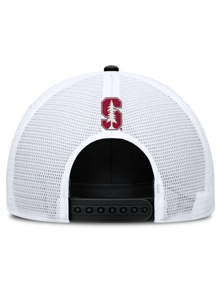 Nike Мужская регулируемая бейсболка-тракер Stanford Cardinal 2025 On-Field Rise Patch — изображение 4 из 4, черный белый